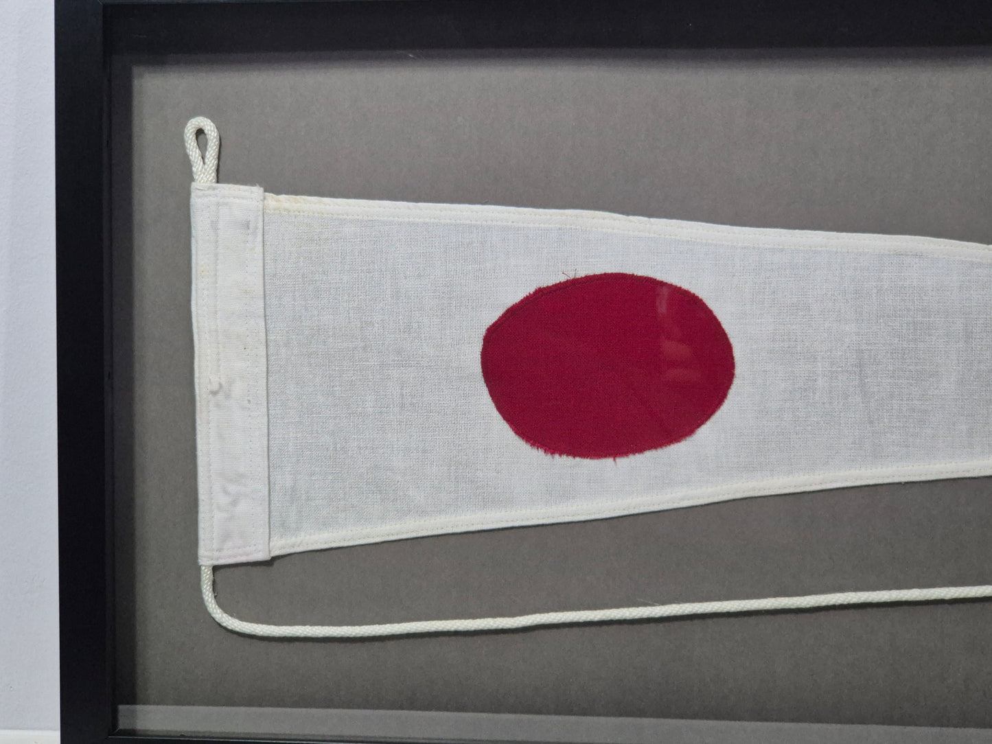 Framed International Code of Signals Numeral One Linen Pennant
