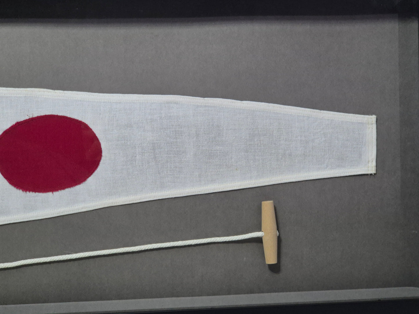 Framed International Code of Signals Numeral One Linen Pennant