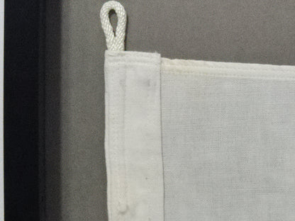 Framed International Code of Signals Numeral One Linen Pennant