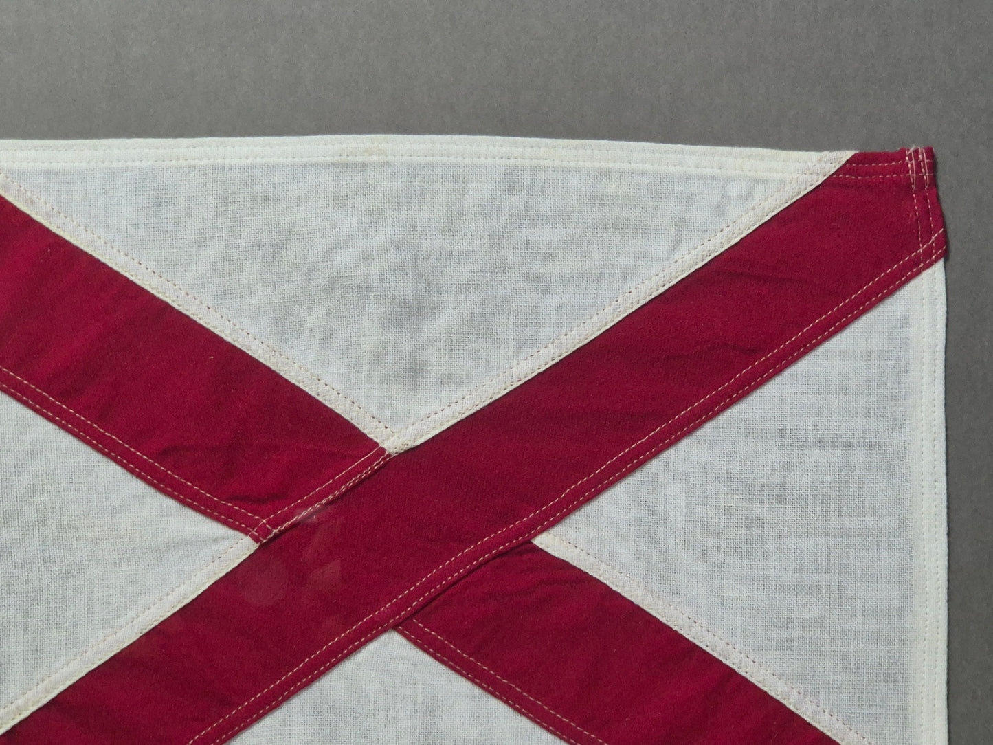 Framed International Code of Signals Victor (V) Linen Flag