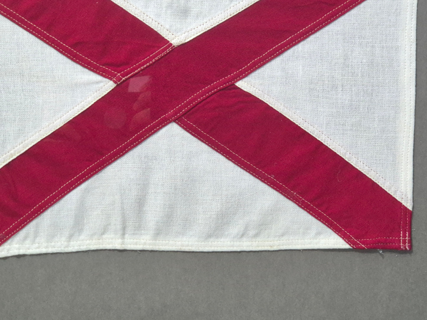 Framed International Code of Signals Victor (V) Linen Flag