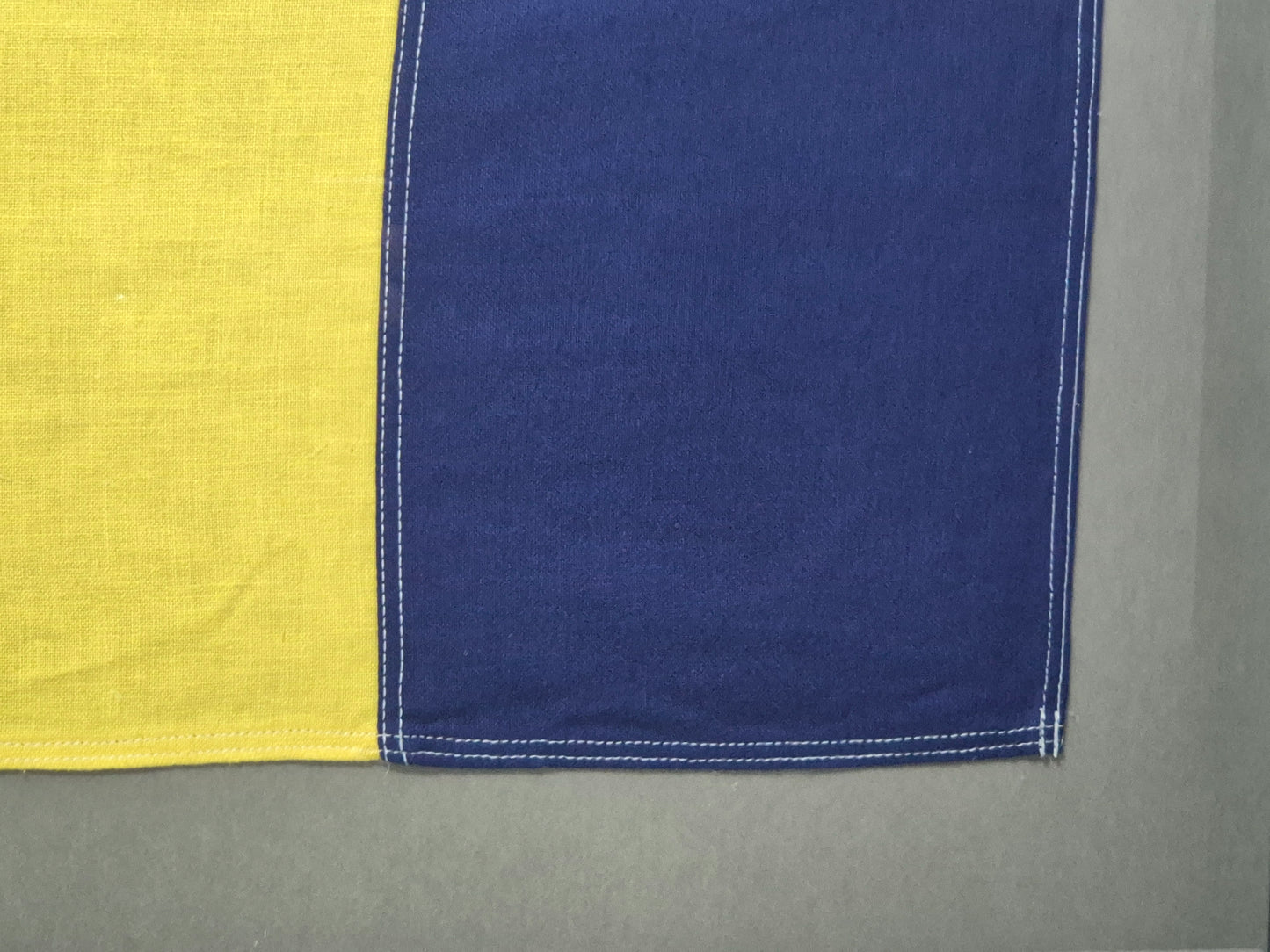 Framed International Code of Signals Kilo (K) Linen Flag