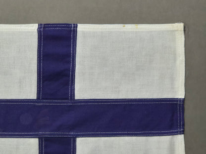 Framed International Code of Signals X-ray (X) Linen Flag
