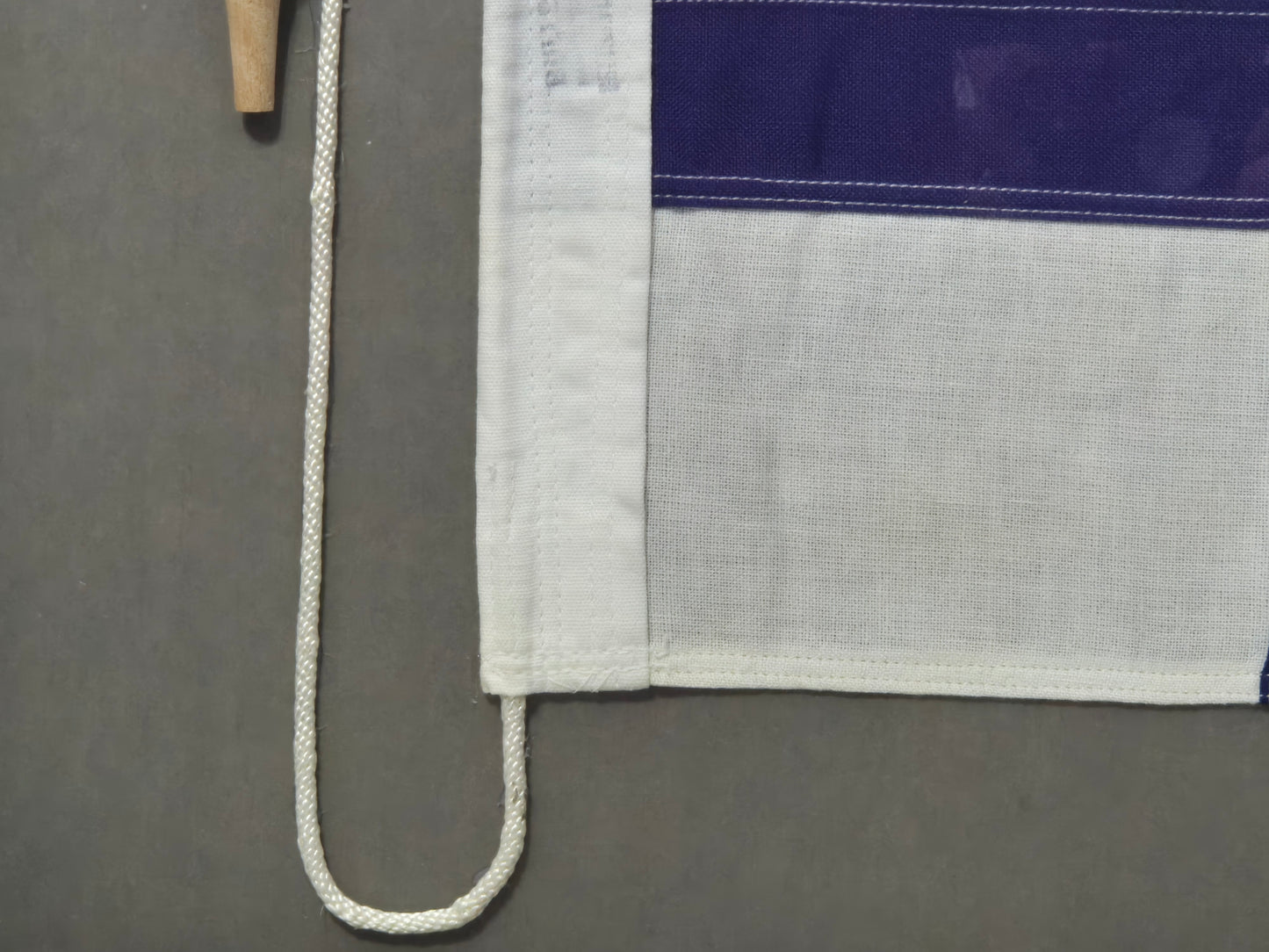 Framed International Code of Signals X-ray (X) Linen Flag
