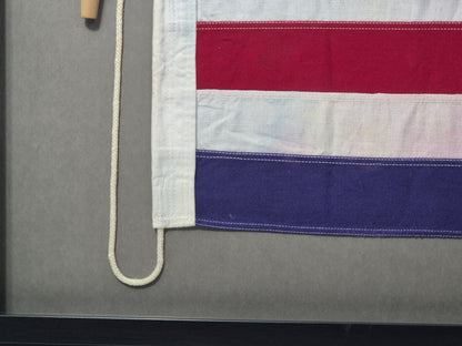 Framed International Code of Signals Charlie (C) Linen Flag