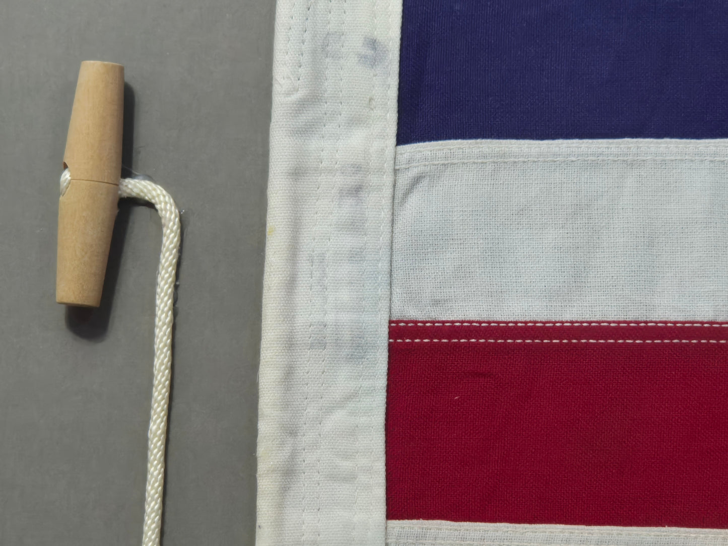 Framed International Code of Signals Charlie (C) Linen Flag