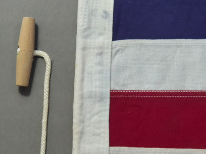 Framed International Code of Signals Charlie (C) Linen Flag