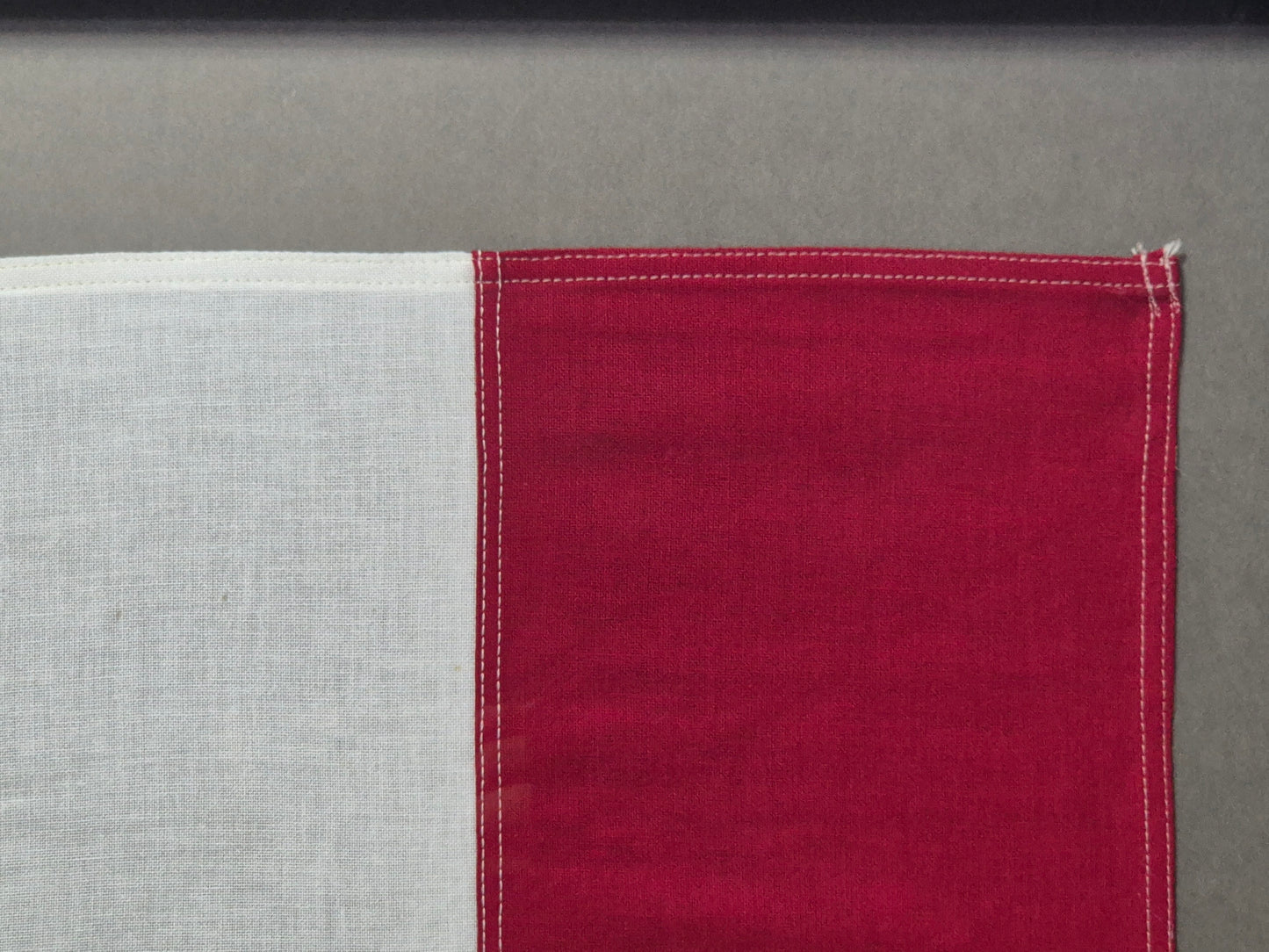 Framed International Code of Signals Hotel (H) Linen Flag