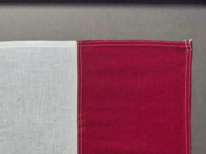 Framed International Code of Signals Hotel (H) Linen Flag