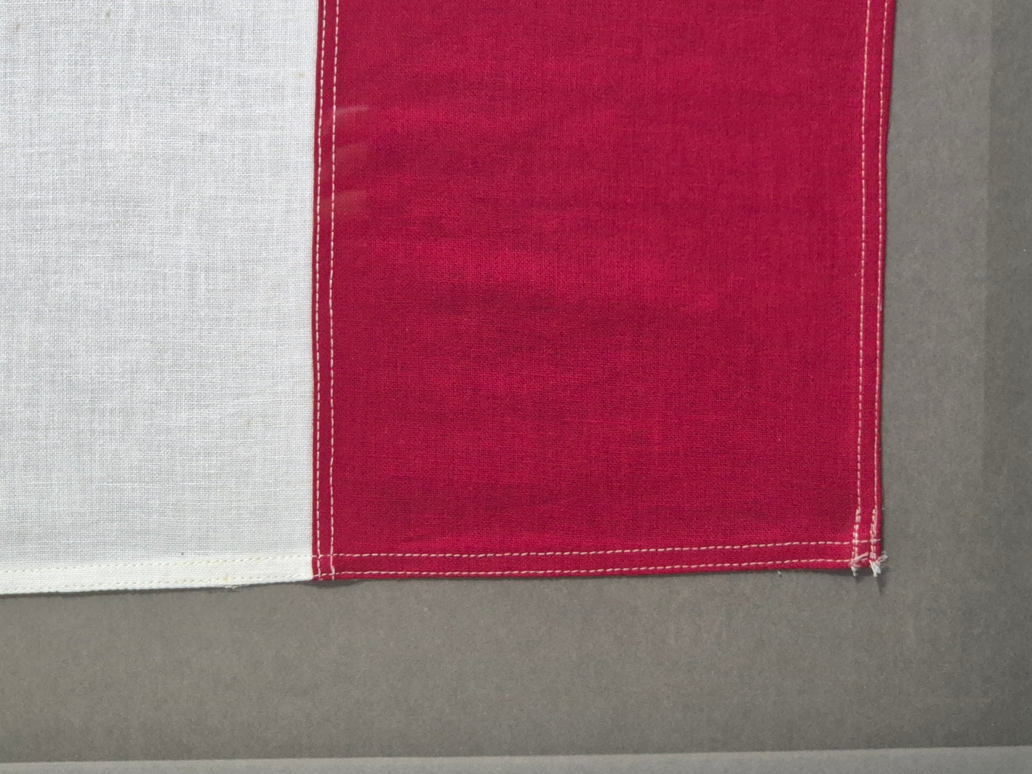 Framed International Code of Signals Hotel (H) Linen Flag