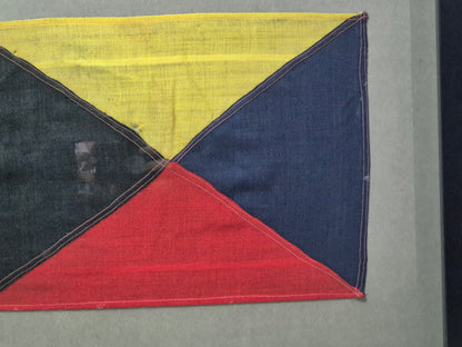 Framed International Code of Signals Zulu (Z) Linen Flag