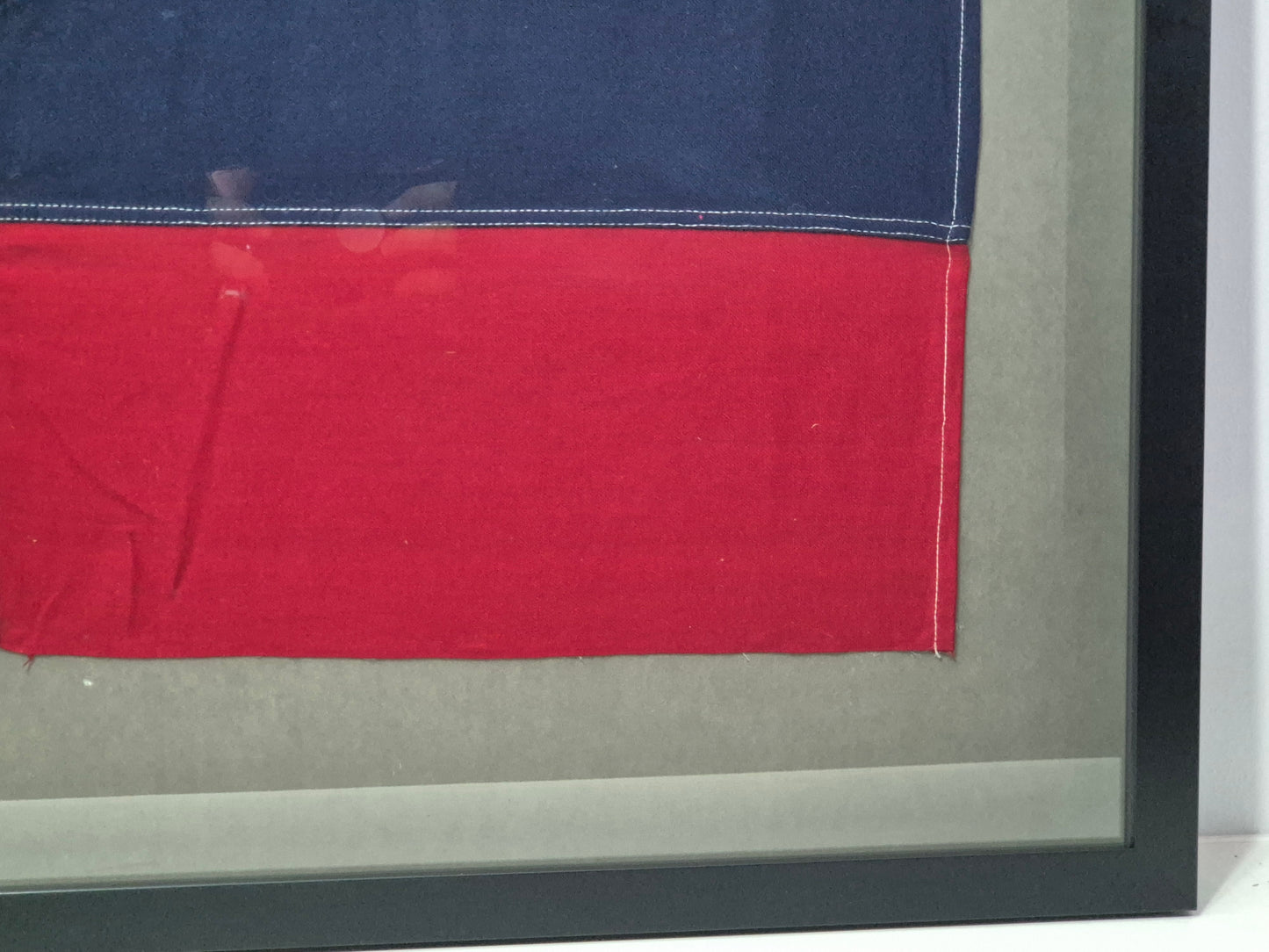 Framed International Code of Signals November (N) Linen Flag