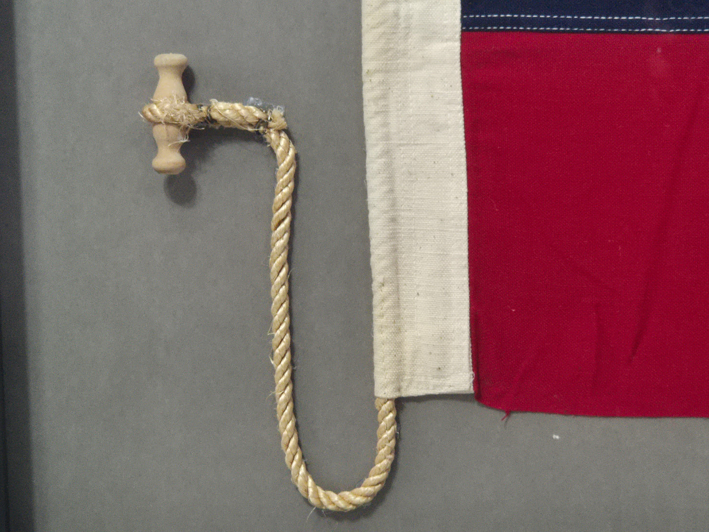 Framed International Code of Signals November (N) Linen Flag