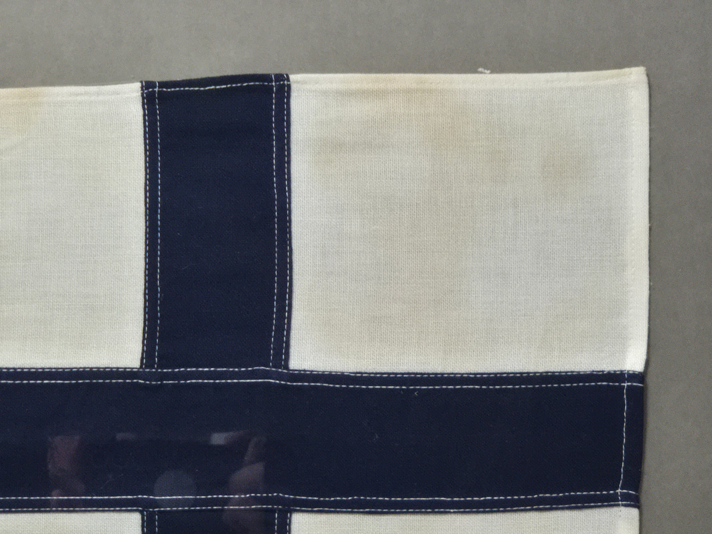 Framed International Code of Signals X-ray (X) Linen Flag