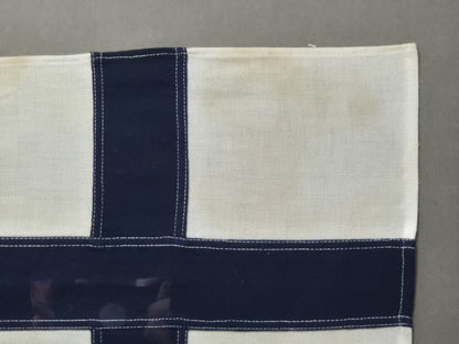 Framed International Code of Signals X-ray (X) Linen Flag