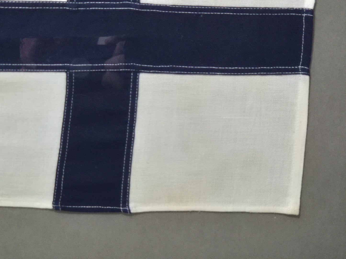 Framed International Code of Signals X-ray (X) Linen Flag
