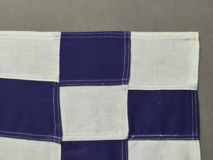 Framed International Code of Signals Papa (P) Linen Flag