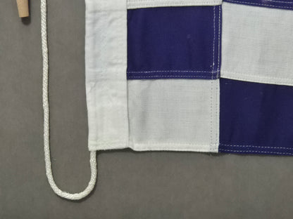 Framed International Code of Signals Papa (P) Linen Flag