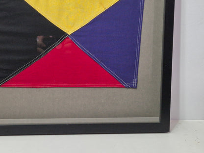 Framed International Code of Signals Zulu (Z) Linen Flag
