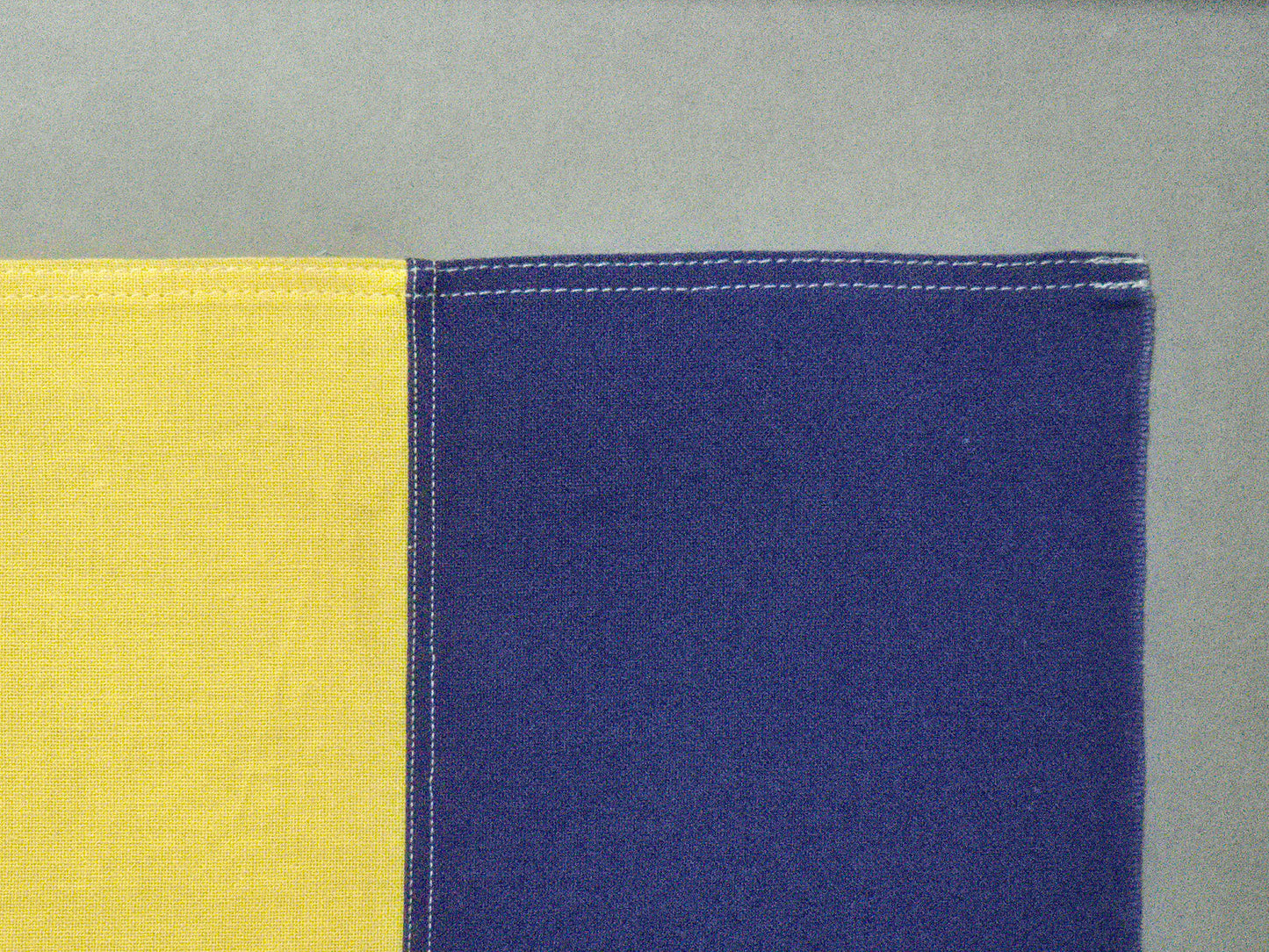 Framed International Code of Signals Kilo (K) Linen Flag
