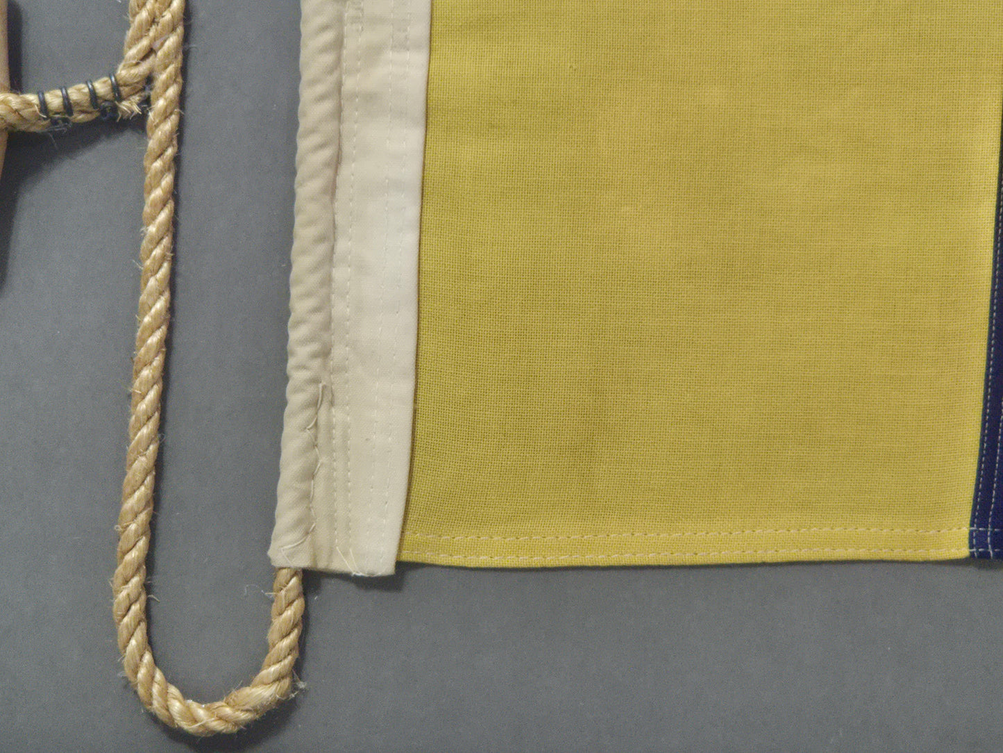 Framed International Code of Signals Kilo (K) Linen Flag