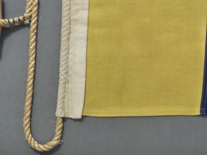 Framed International Code of Signals Kilo (K) Linen Flag