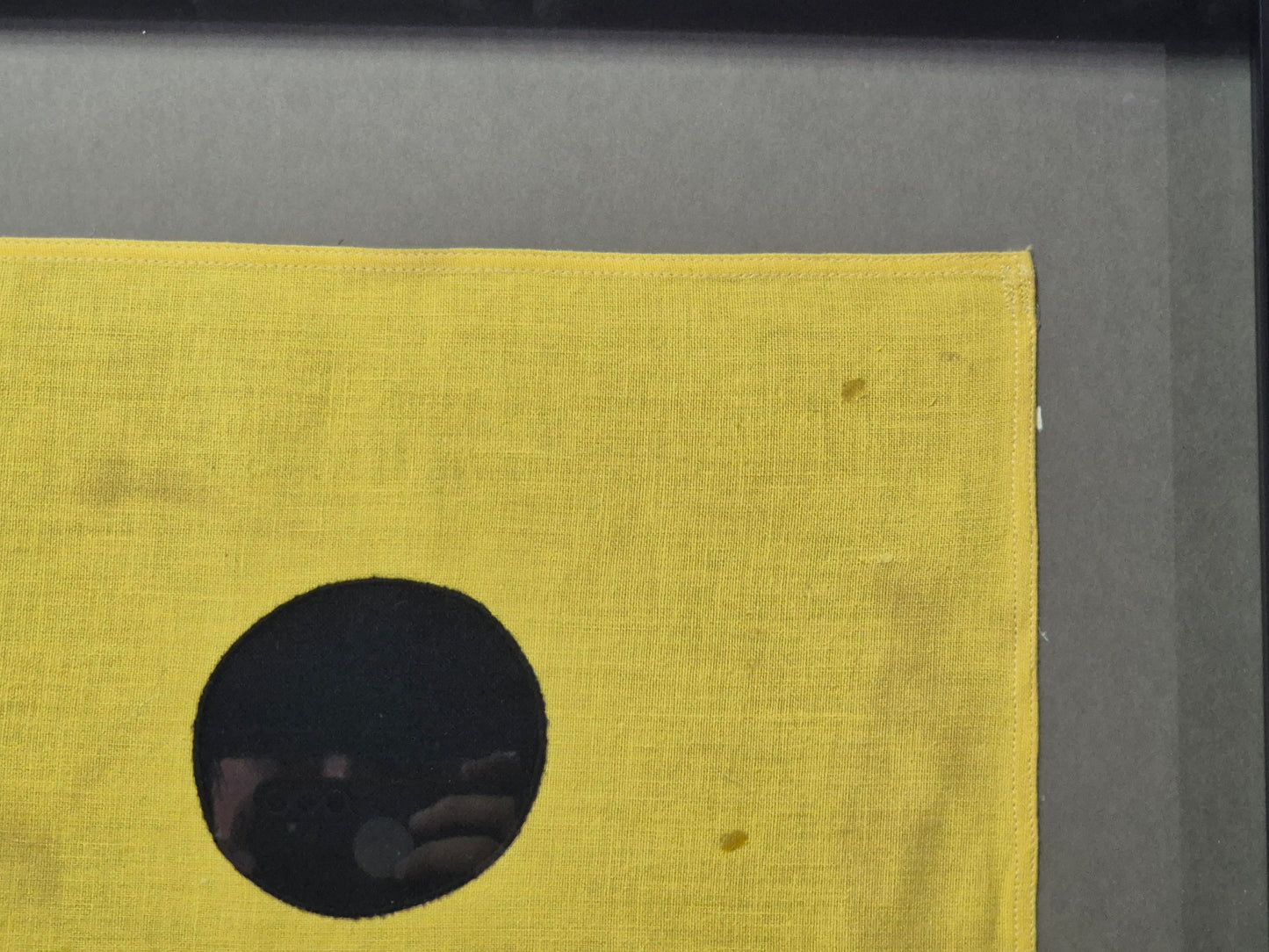Framed International Code of Signals Lima (L) Linen Flag