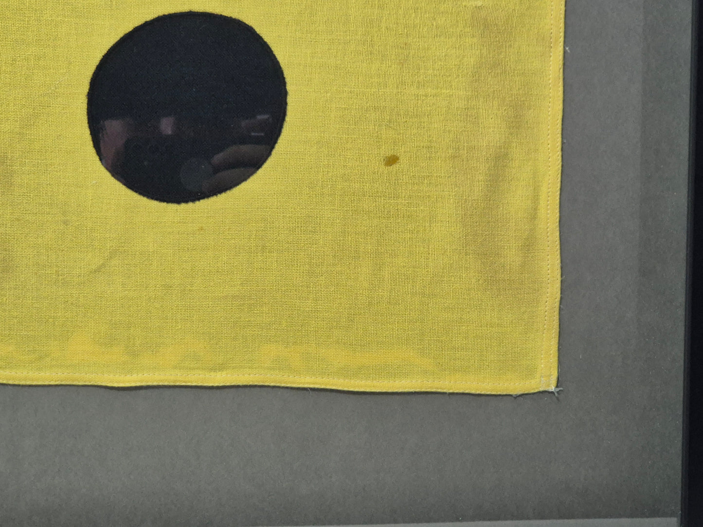 Framed International Code of Signals Lima (L) Linen Flag