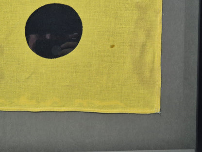 Framed International Code of Signals Lima (L) Linen Flag