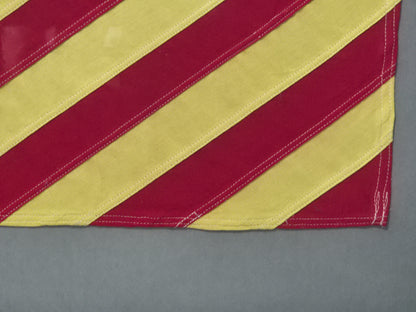 Framed International Code of Signals Victor (V) Linen Flag