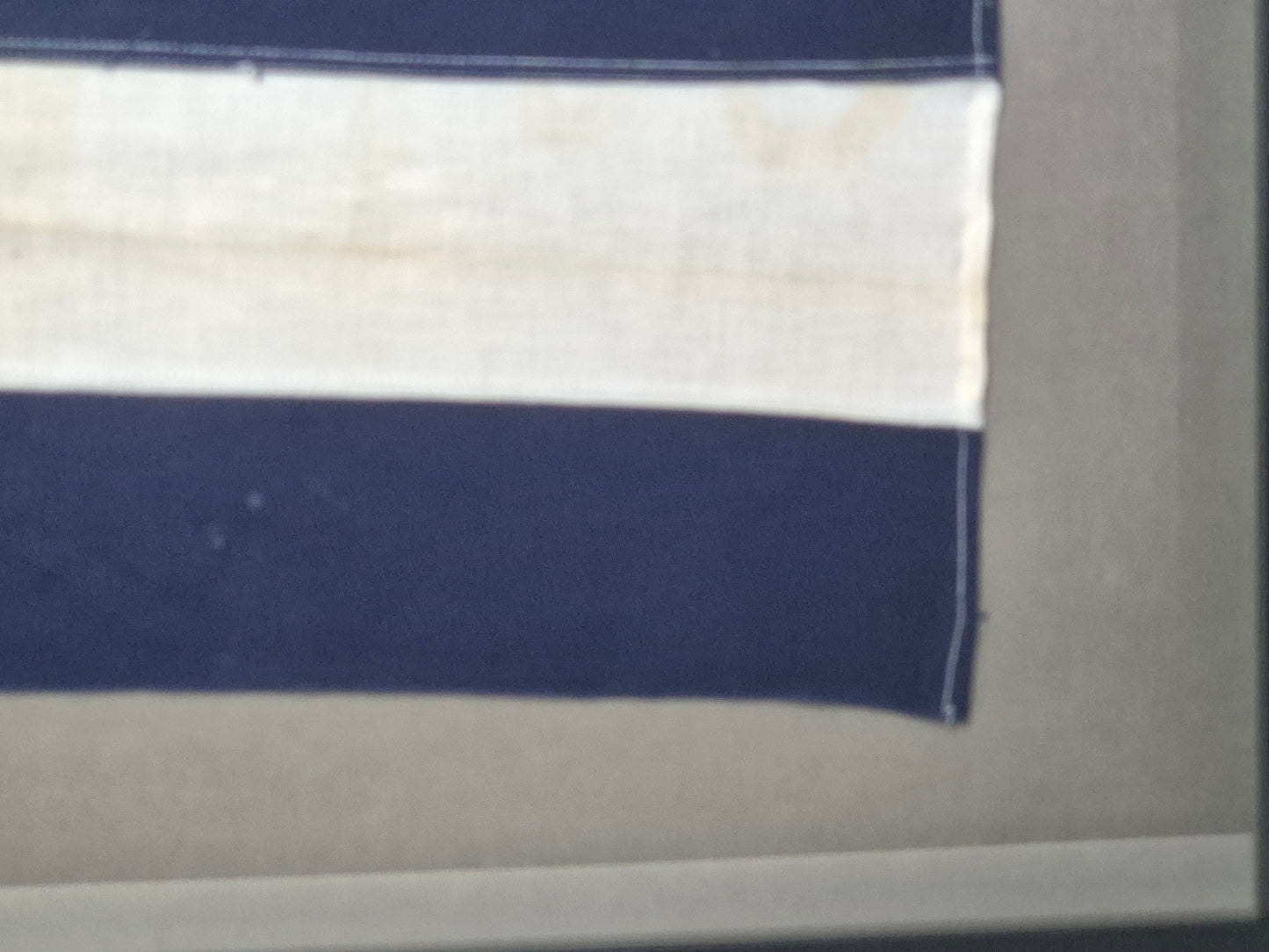 Framed International Code of Signals Juliet (J) Linen Flag