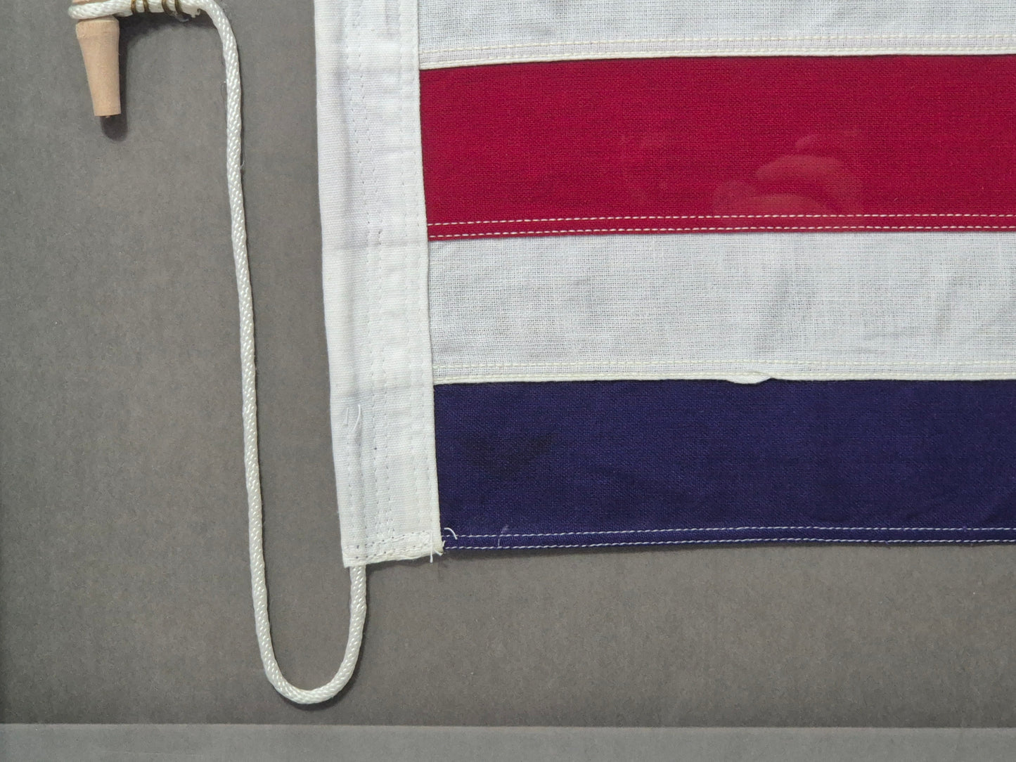 Framed International Code of Signals Charlie (C) Linen Flag