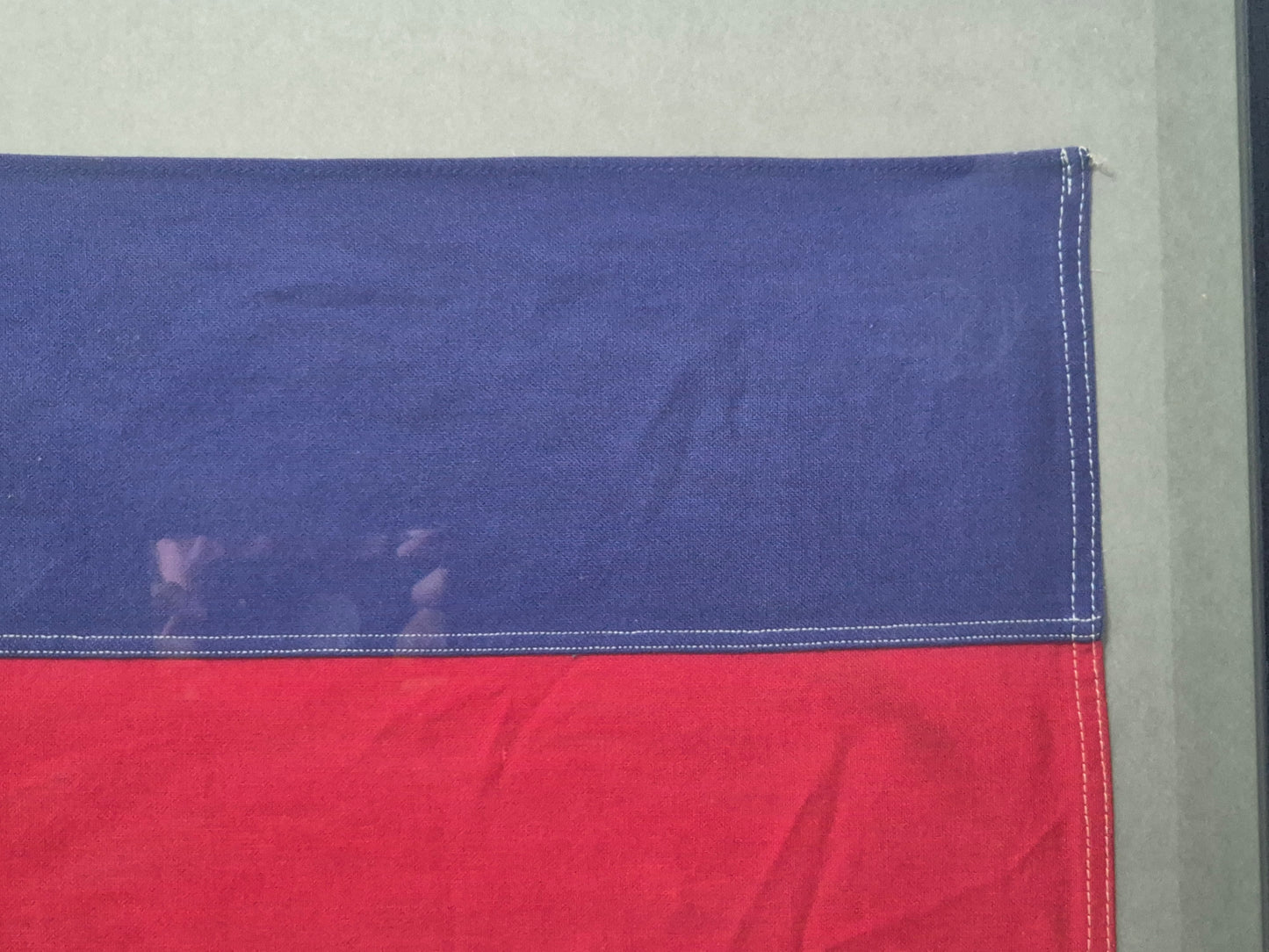 Framed International Code of Signals November (N) Linen Flag