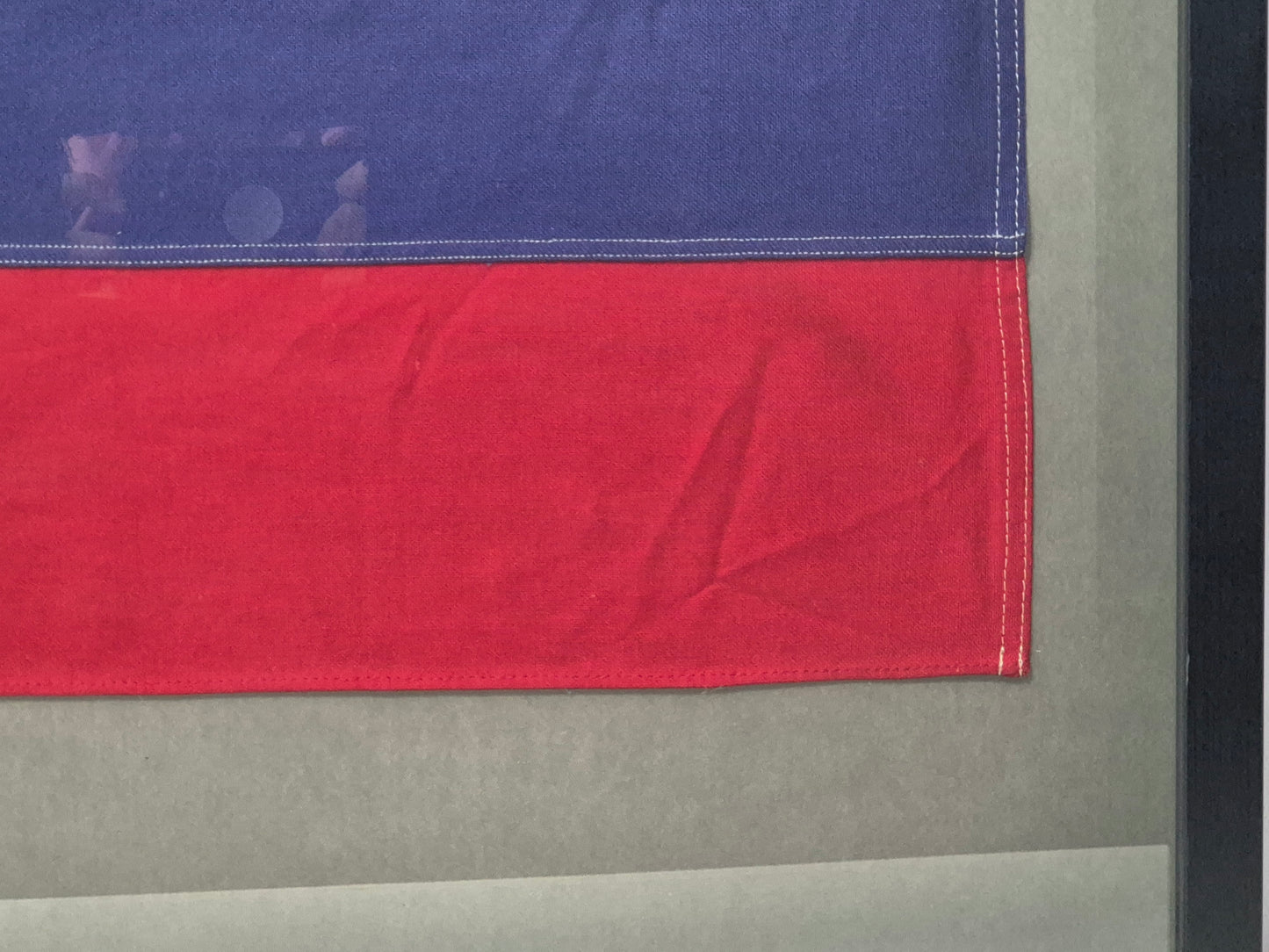 Framed International Code of Signals November (N) Linen Flag