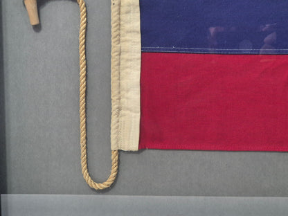 Framed International Code of Signals November (N) Linen Flag