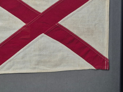 Framed International Code of Signals Victor (V) Linen Flag