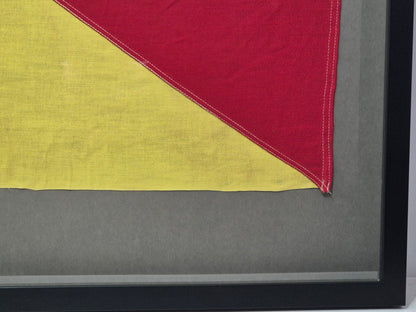 Framed International Code of Signals Oscar (O) Linen Flag