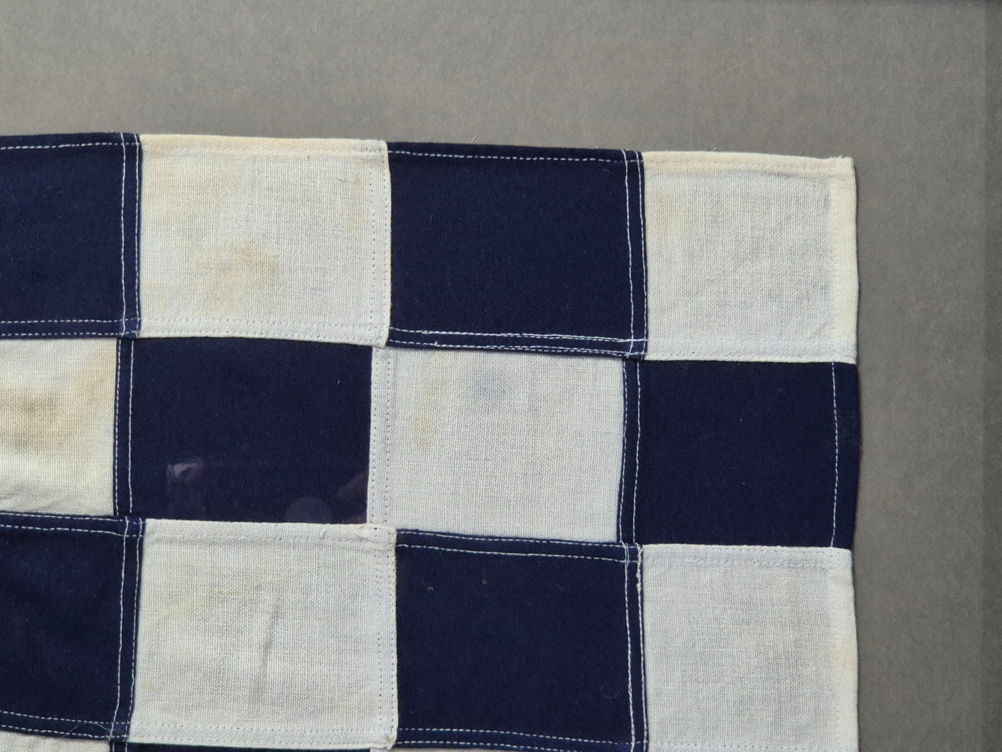 Framed International Code of Signals November (N) Linen Flag