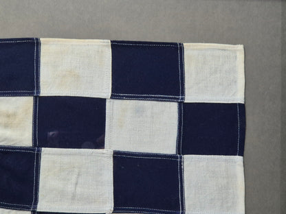 Framed International Code of Signals November (N) Linen Flag
