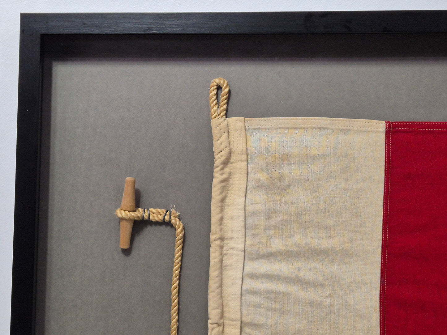 Framed International Code of Signals Hotel (H) Linen Flag