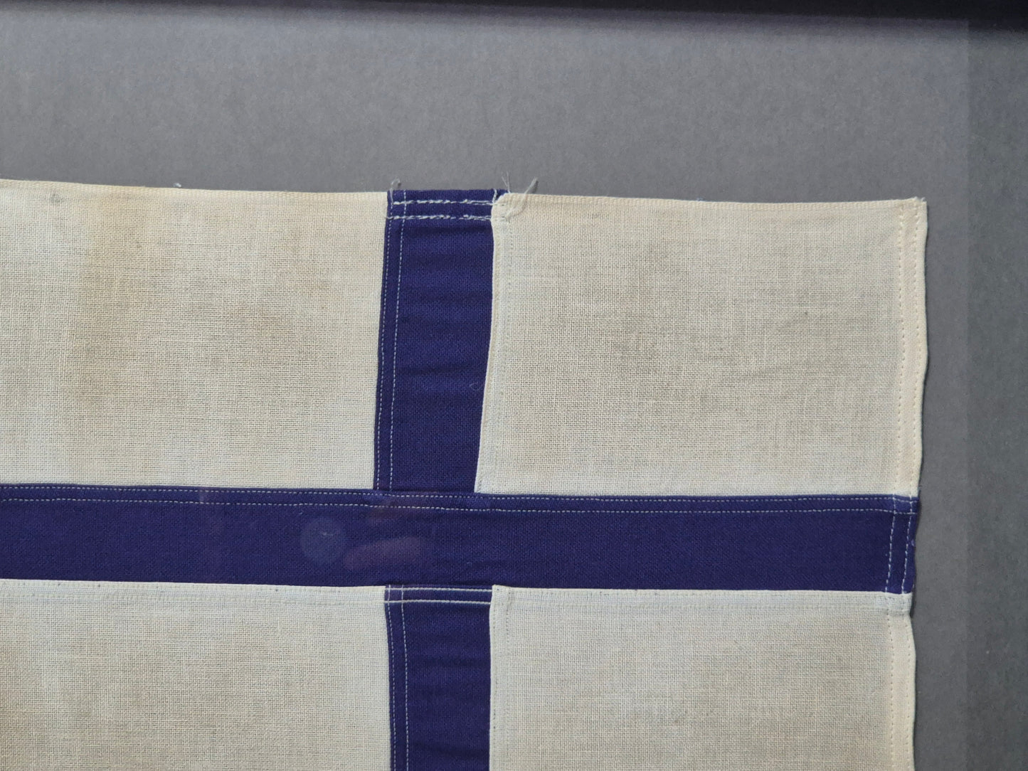 Framed International Code of Signals X-ray (X) Linen Flag
