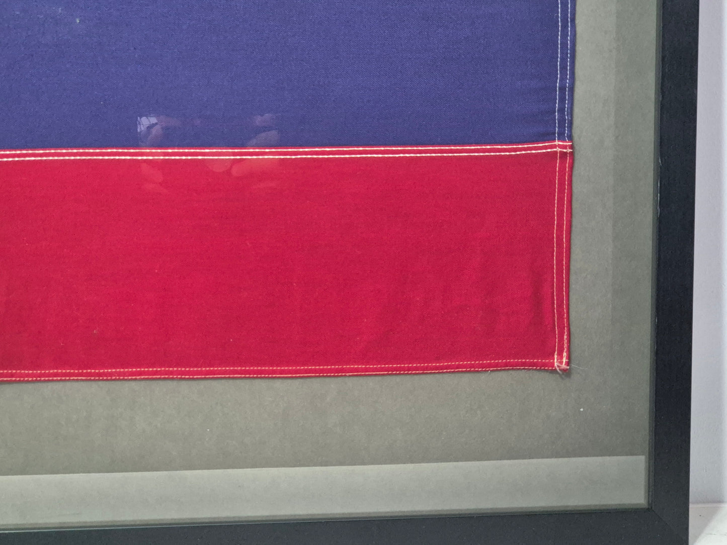 Framed International Code of Signals November (N) Linen Flag