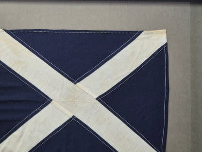Framed International Code of Signals Mike (M) Linen Flag