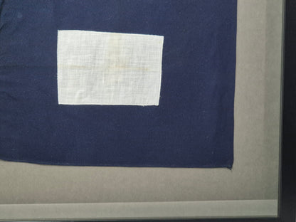 Framed International Code of Signals Papa (P) Linen Flag