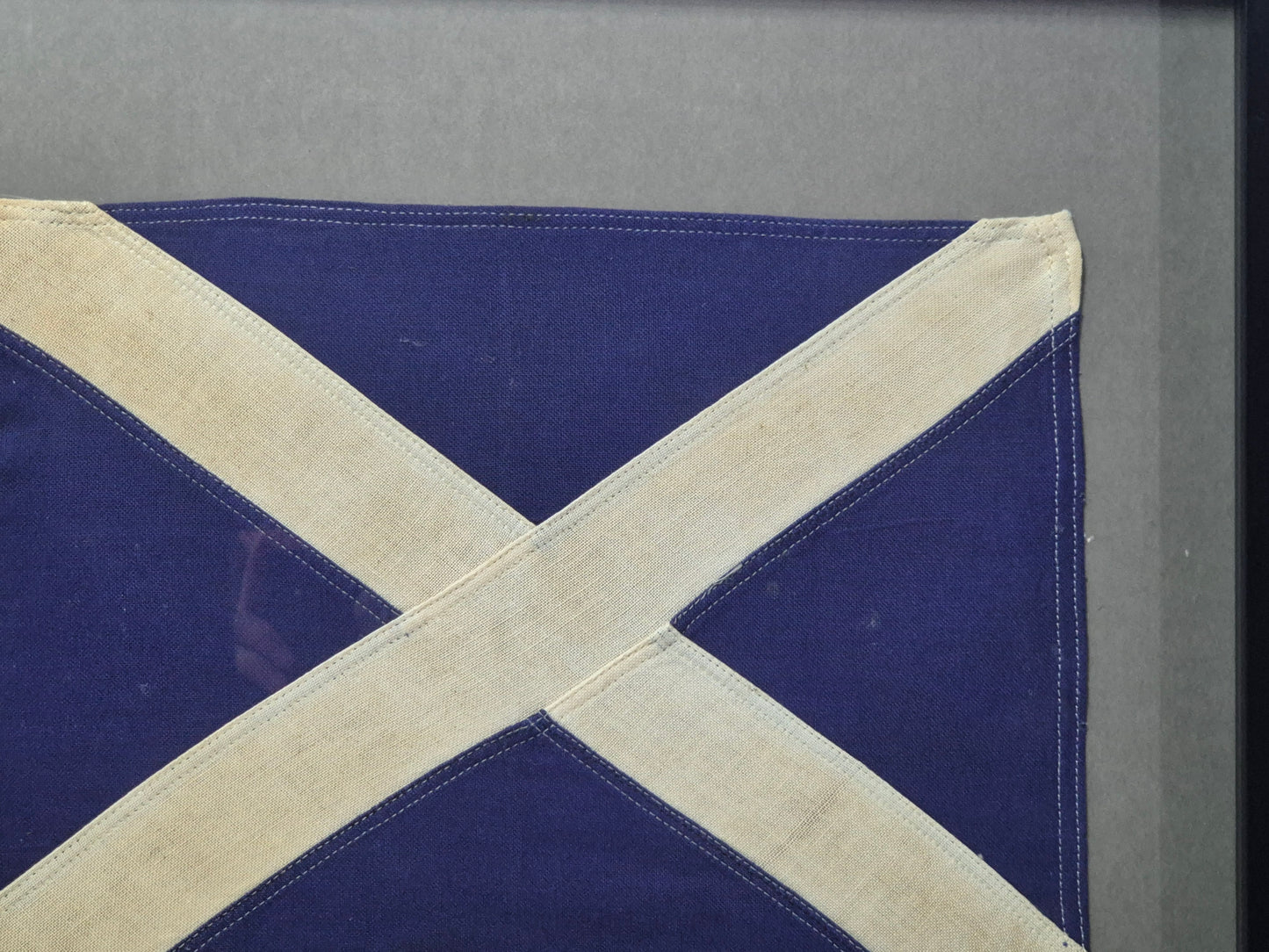 Framed International Code of Signals Mike (M) Linen Flag