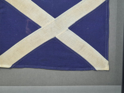 Framed International Code of Signals Mike (M) Linen Flag
