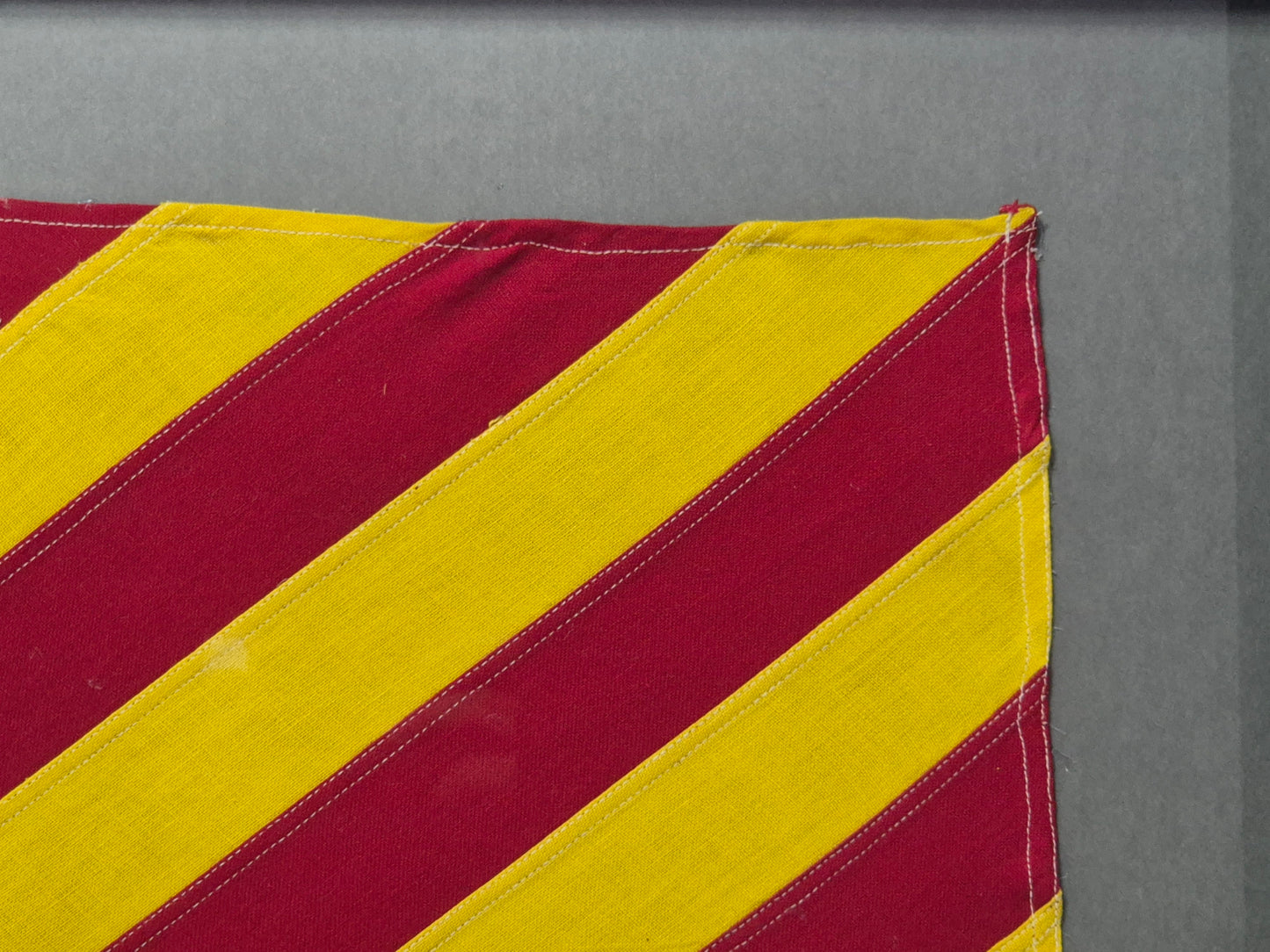 Framed International Code of Signals Victor (V) Linen Flag