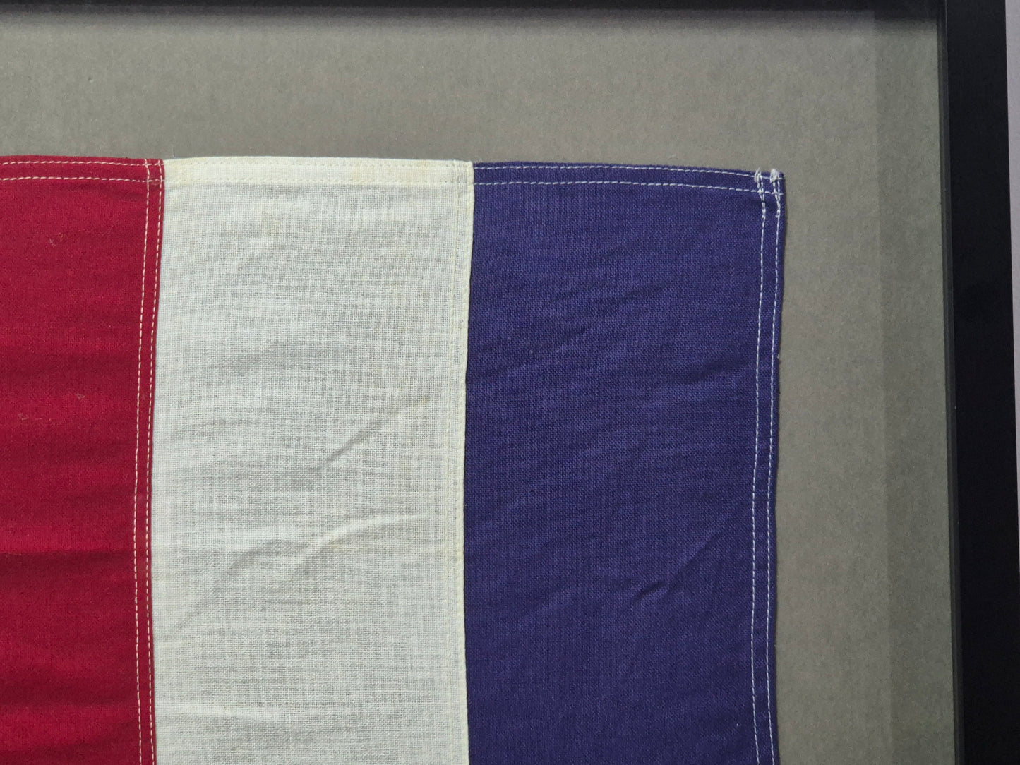 Framed International Code of Signals Tango (T) Linen Flag