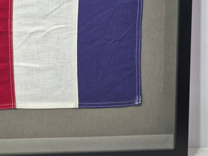 Framed International Code of Signals Tango (T) Linen Flag
