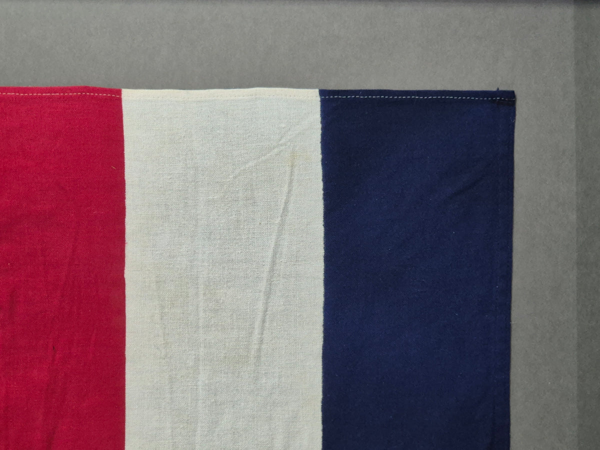 Framed International Code of Signals Tango (T) Linen Flag